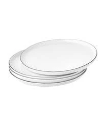 Broste Copenhagen Handgemachte Frühstücksteller Salt Aus Porzellan, 4 Stück -Bloomingville sales 1141543