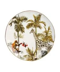 &k Amsterdam Frühstücksteller Animaux Und Tropischen Motiven, 4er-Set -Bloomingville sales 1177785