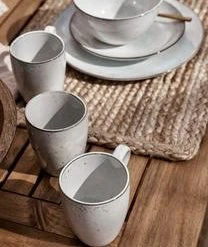 Broste Copenhagen Handgemachte Tassen Nordic Sand, Verschiedene Größen, 6 Stück -Bloomingville sales 1202566