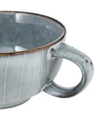Broste Copenhagen Handgemachte Tasse Mit Untertasse Nordic Sea -Bloomingville sales 1202697