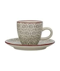 Bloomingville Espressotassen Mit Untertassen Karine Mit Kleinem Muster, 4 Stück 12 Bloomingville Espressotassen Mit Untertassen Karine Mit Kleinem Muster, 4 Stück -Bloomingville sales 1243497