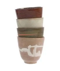 HKliving Handgemachte Becher Yunomi, 4er-Set -Bloomingville sales 1244471