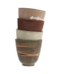 HKliving Handgemachte Becher Yunomi, 4er-Set -Bloomingville sales 1244472