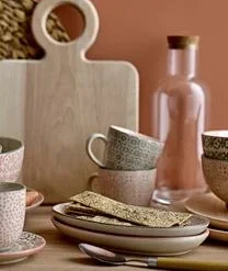 Bloomingville Tassen Cécile Mit Kleinem Muster, 3er-Set -Bloomingville sales 1260912