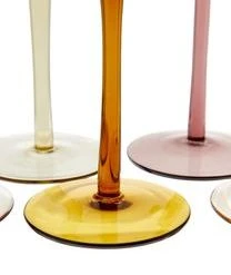 Bitossi Home Mundgeblasene Weingläser Diseguale In Unterschiedlichen Farben Und Formen, 6 Stück -Bloomingville sales 1262462