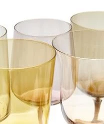 Bitossi Home Mundgeblasene Weingläser Diseguale In Unterschiedlichen Farben Und Formen, 6 Stück -Bloomingville sales 1262463