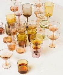 Bitossi Home Mundgeblasene Weingläser Diseguale In Unterschiedlichen Farben Und Formen, 6 Stück -Bloomingville sales 1262486