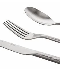 Broste Copenhagen Silbernes Besteck-Set Hune Mit Gehämmerten Griffen, 4 Personen (16-tlg.) -Bloomingville sales 1262748