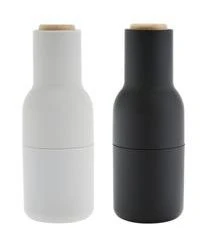 Menu Designer Salz- & Pfeffermühle Bottle Grinder Mit Buchenholzdeckel, 2er-Set