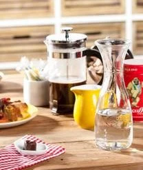 Butlers Glaskaraffe Vino Mit Liter- Und Weintraubenprägung, 1 L -Bloomingville sales 1366187