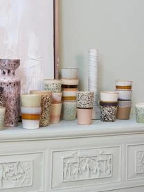 HKliving Handgemachte XS Becher 70's, 4er-Set 4 HKliving Handgemachte XS Becher 70's, 4er-Set – Bild 2