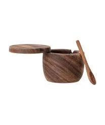Bloomingville Zuckerdose Elfa Mit Löffel Aus Mangoholz -Bloomingville sales 1392989