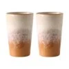 HKliving Handgemachte XL Becher 70's, 2er-Set 1 HKliving Handgemachte XL Becher 70's, 2er-Set -Bloomingville sales 1445003