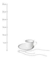 Broste Copenhagen Handgemachte Tasse Mit Untertasse Salt Aus Porzellan -Bloomingville sales 1455197