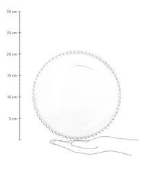 Cote Table Glas-Dessertteller Perles Mit Randdekor, 2 Stück -Bloomingville sales 1456778