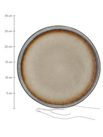 Vinga Of Sweden Handgemachte Speiseteller Nomimono, 2 Stück 5 Vinga Of Sweden Handgemachte Speiseteller Nomimono, 2 Stück – Bild 3