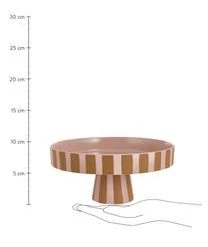 OYOY Living Design Keramik Servierplatte Toppu Im Streifendesign -Bloomingville sales 1457063