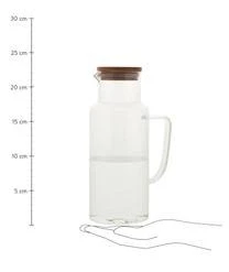 Andrea House Glaskaraffe Jarro Mit Bambusdeckel, 1 L -Bloomingville sales 1457558