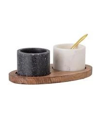 Bloomingville Marmor-Aufbewahrungsdosen-Set Florio, 4tlg. -Bloomingville sales 1458712