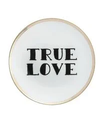 Bitossi Home Porzellan-Frühstücksteller True Love Mit Aufschrift
