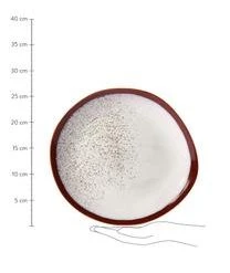 HKliving Handgemachter Speiseteller 70's, 2 Stück -Bloomingville sales 1488277