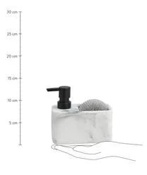 Andrea House Seifenspender Galia In Marmor-Optik Mit Schwamm, 2er-Set -Bloomingville sales 1489939