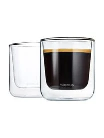 Blomus Doppelwandige Glas-Becher Nero, 2 Stück 3 Blomus Doppelwandige Glas-Becher Nero, 2 Stück