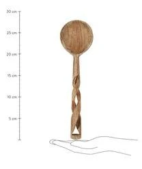 Madam Stoltz Mangoholz-Salatbesteck Twisted Mit Verspieltem Griff, 2-er Set -Bloomingville sales 1518713