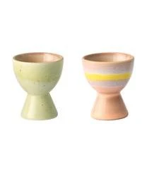 HKliving Handgemachte Eierbecher 70's, 4-Set -Bloomingville sales 1519693