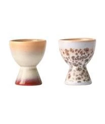 HKliving Handgemachte Eierbecher 70's, 4-Set -Bloomingville sales 1519694