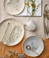 Bloomingville Handgemachte Servierplatte Bea Mit Gräser-Motiv 13 Bloomingville Handgemachte Servierplatte Bea Mit Gräser-Motiv -Bloomingville sales 1521301