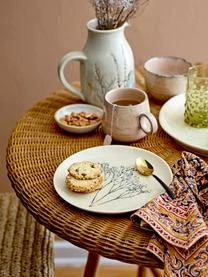 Bloomingville Handgemachter Frühstücksteller Bea Mit Gräser-Motiv 5 Bloomingville Handgemachter Frühstücksteller Bea Mit Gräser-Motiv – Bild 3