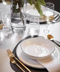 Broste Copenhagen Handgemachte Schalen Salt Aus Porzellan, Ø 17 Cm, 4 Stück -Bloomingville sales 1531662