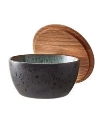 BITZ Aufbewahrungsschalen-Set Gasper Mit Holzdeckel, 3-tlg. -Bloomingville sales 1557651