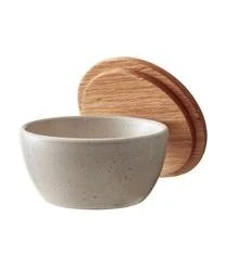 BITZ Aufbewahrungsschalen-Set Gasper Mit Holzdeckel, 3-tlg. -Bloomingville sales 1557662