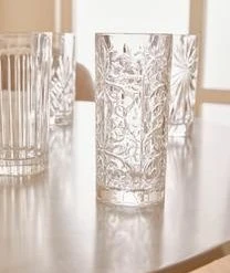 RCR Kristall-Longdrinkgläser Bichiera Mit Relief, 4er-Set -Bloomingville sales 1571740