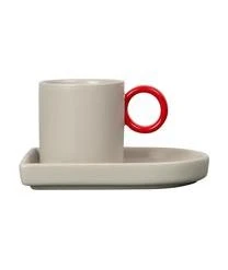 ByOn Porzellan-Espressotassen Mit Untertassen Niki, 2 Stück