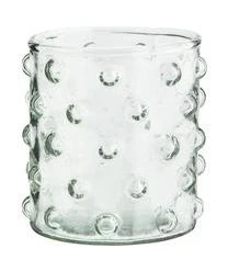 Madam Stoltz Mundgeblasene Wassergläser Spike Mit Reliefmuster, 6 Stück