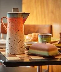 HKliving Handgemachte Butterdose 70's 19 HKliving Handgemachte Butterdose 70's -Bloomingville sales 1573812