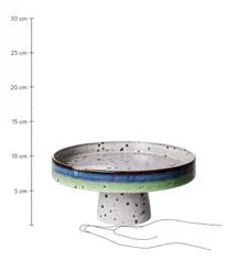 HKliving Handgemachte Tortenplatte 70's 10 HKliving Handgemachte Tortenplatte 70's -Bloomingville sales 1573819
