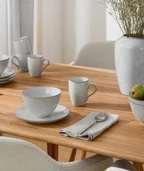 Broste Copenhagen Handgemachtes Frühstücks-Set Nordic Sand, 4 Personen (12-tlg.) -Bloomingville sales 1585712