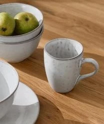 Broste Copenhagen Handgemachtes Frühstücks-Set Nordic Sand, 4 Personen (12-tlg.) -Bloomingville sales 1585713