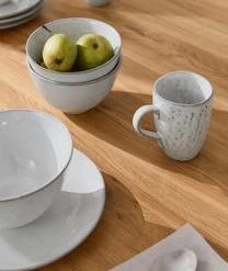 Broste Copenhagen Handgemachtes Frühstücks-Set Nordic Sand, 4 Personen (12-tlg.) -Bloomingville sales 1585714