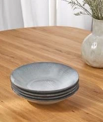 Broste Copenhagen Handgemachte Suppenteller Nordic Sea, 4 Stück -Bloomingville sales 1587950