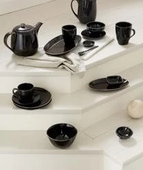 Broste Copenhagen Handgemachte Kaffetasse Nordic Coal Mit Untertasse -Bloomingville sales 1630975