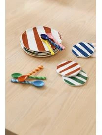 &k Amsterdam Frühstücksteller Oblique Aus Dolomit, 4er-Set 4 &k Amsterdam Frühstücksteller Oblique Aus Dolomit, 4er-Set – Bild 2