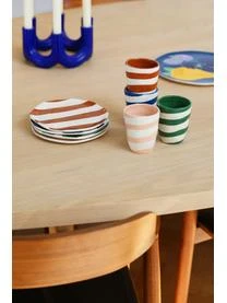 &k Amsterdam Handbemalte Becher Oblique Aus Dolomit, 4er-Set 4 &k Amsterdam Handbemalte Becher Oblique Aus Dolomit, 4er-Set – Bild 2