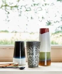 HKliving Handgemachte Becher 70's, 4 Stück -Bloomingville sales 1648657