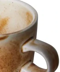 HKliving Porzellan-Tassen Chef Mit Untertellern, 4 Stück -Bloomingville sales 1649818