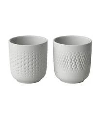 Villeroy & Boch Becher Manufacture Collier Mit Strukturmuster, 2er-Set